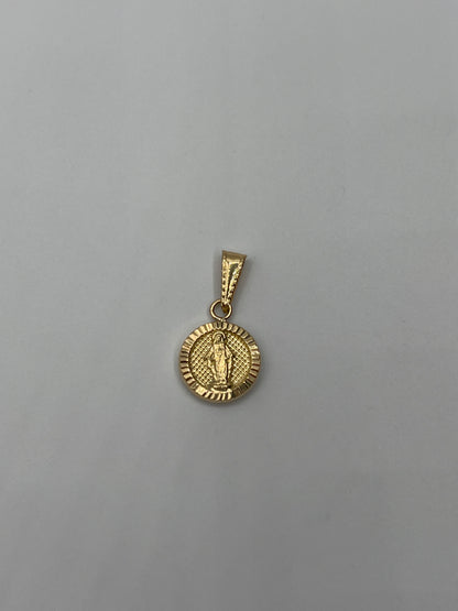 Dije virgen milagrosa Oro amarillo 18k 1,09 Gr / 11,60 mm / 1,5 Cm