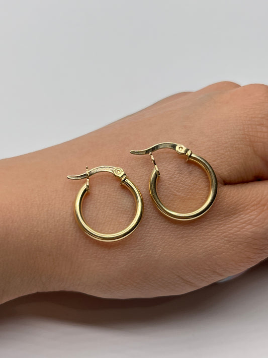 Candonga Lisa Oro amarillo 18k 1,71 Gr / 1,9 Cm