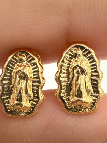 Topos Virgen Guadalupe Silueta Oro amarillo 18k 0,86 Gr / 6,9 mm