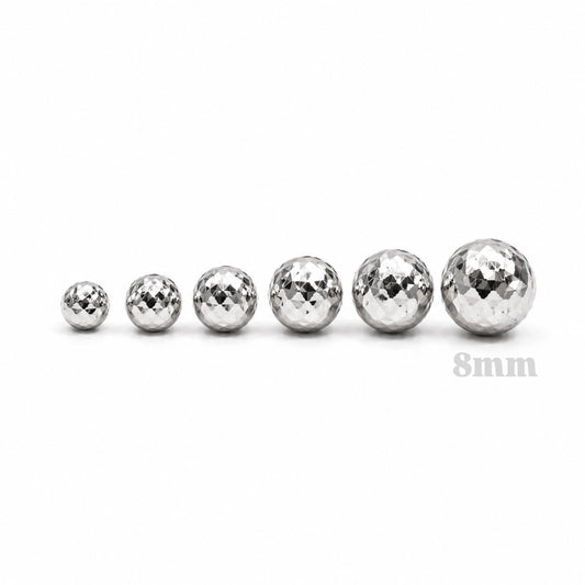 Bola Diamantada 8mm / Oro Blanco