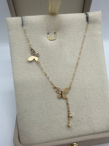 Cadena It Especial Rolon Mariposas Oro amarillo 18k +4 / 1,12 Gr / 8,6 mm / 45 Cm