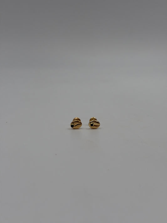 Topos cafe circon verde Oro amarillo 18k 0,76 Gr / 7,83 mm