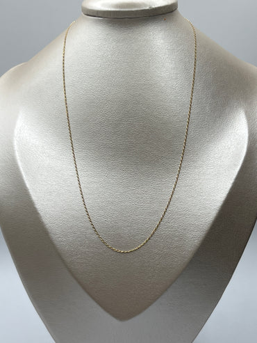 Cadena It Eslabon Oro amarillo 18k +3 / 1,29 Gr / 1 mm / 45 Cm
