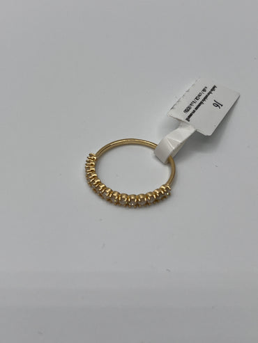Anillo churumbela diamante Oro amarillo 18k / 1.70 GR / talla 8 1/4 (JOYA)
