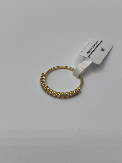 Anillo churumbela diamante Oro amarillo 18k / 1.70 GR / talla 8 1/4 (JOYA)