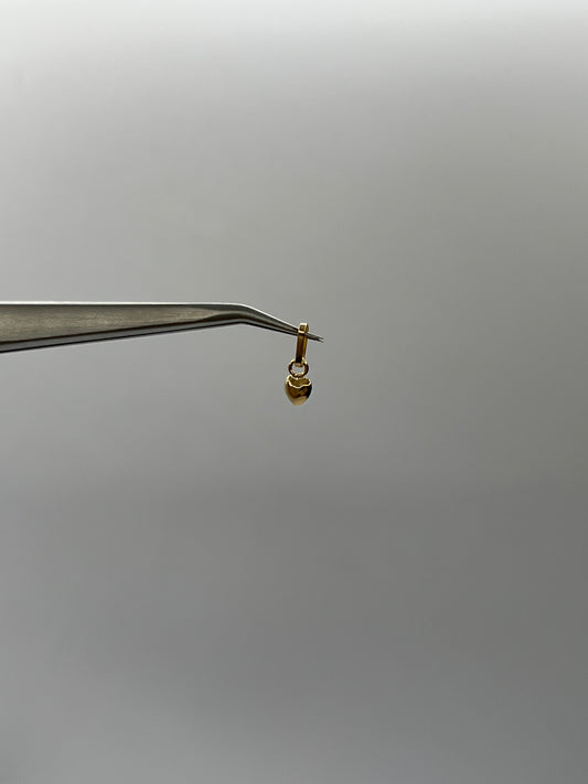 Dije Corazon Liso Oro amarillo 18k 0,20 Gr / 4,7 mm / 0,7 Cm