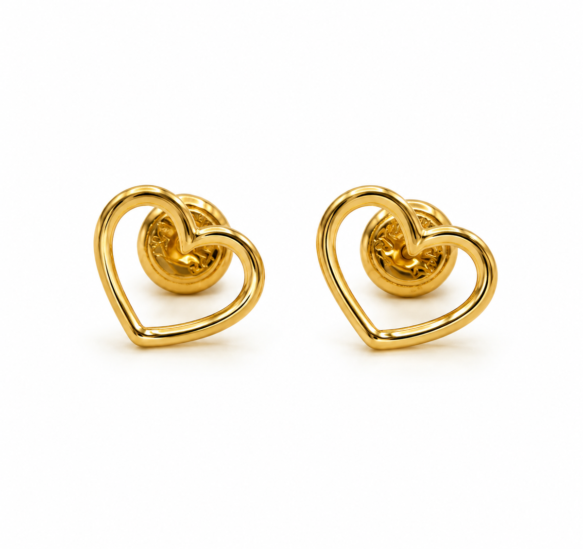 Topos Corazon Silueta Oro amarillo 18k 0,65 Gr / 8,1 mm