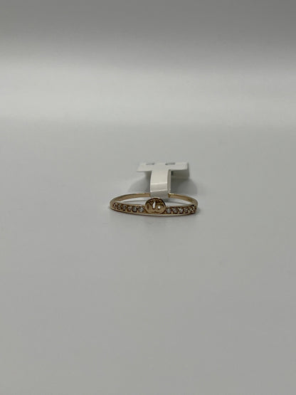 Anillo 15s Circon Blanco Oro amarillo 18k / Talla 6 1/2 / 1,08 Gr / 3,77 mm