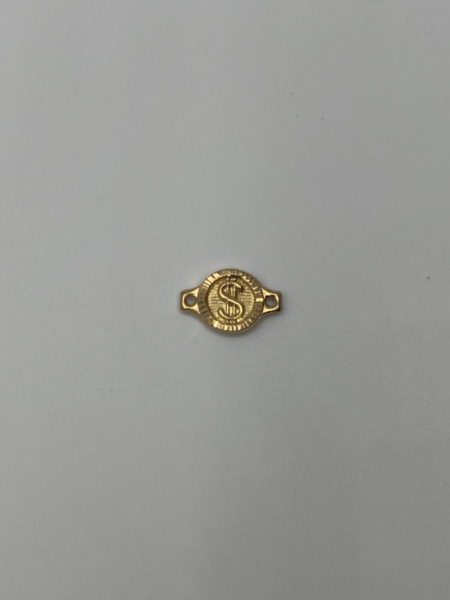 Herraje Signo Peso Oro amarillo 18k 0,61 Gr / 1 Cm