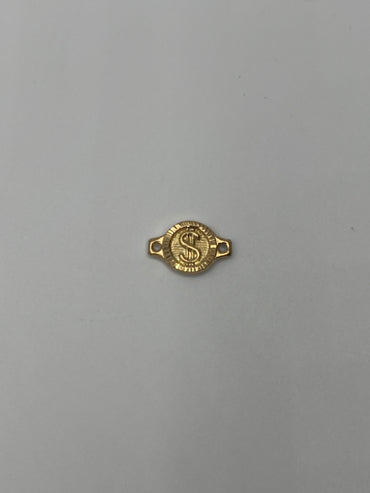 Herraje Signo Peso Oro amarillo 18k 0,61 Gr / 1 Cm