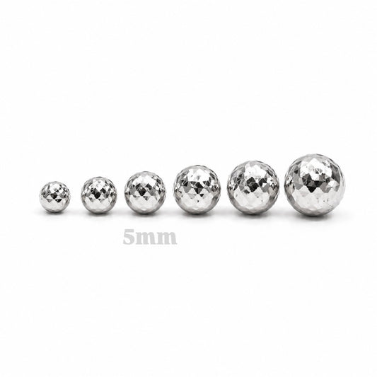 Bola Diamantada 5mm / Oro Blanco
