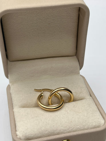 Candonga Lisa Oro amarillo 18k 1,72 Gr / 2 Cm