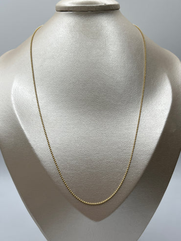 Cadena It Mini Militar Oro amarillo 18k +3 / 2,00 Gr / 0,9 mm / 45 Cm