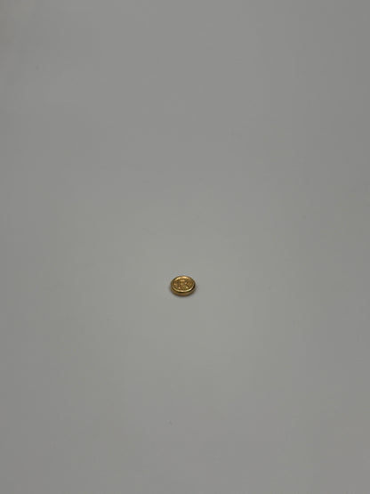 Herraje letra R Oro amarillo 18k 0,35 Gr / 1 Cm