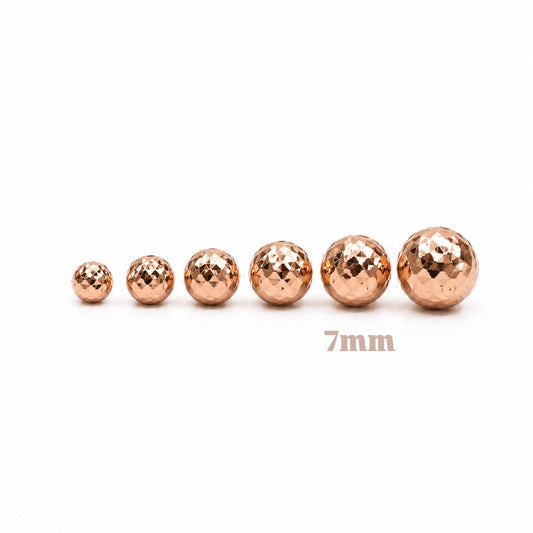 Bola Diamantada 7mm / Oro Rosa