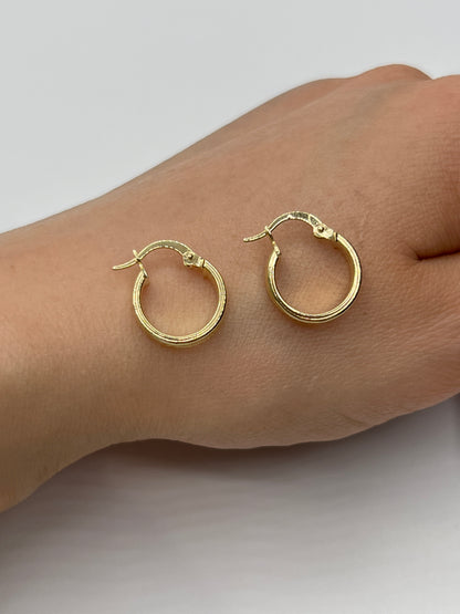 Candonga Lisa Oro amarillo 18k 1,51 Gr / 1,4 Cm