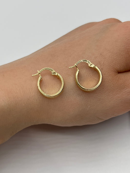 Candonga Lisa Oro amarillo 18k 1,51 Gr / 1,4 Cm