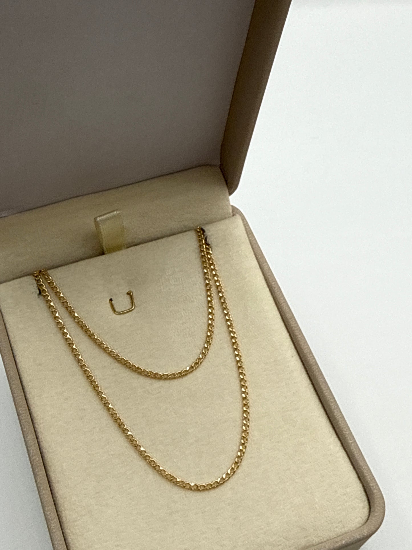 Cadena It Mini Cubana Oro amarillo 18k +3 / 1,62 Gr / 1,50 mm / 45 Cm