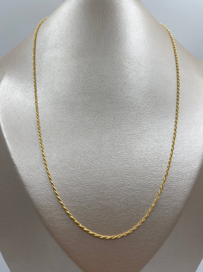 Cadena It Mini Lazo Oro amarillo 18k +3 / 1,00 Gr / 1,15 mm / 50 Cm