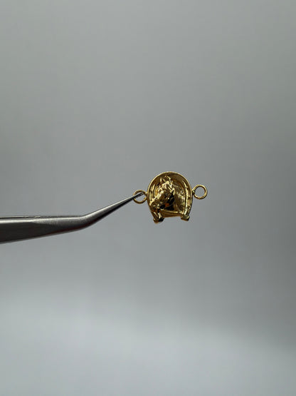 Herraje Caballo Oro amarillo 18k 0,44 Gr / 0,9 Cm