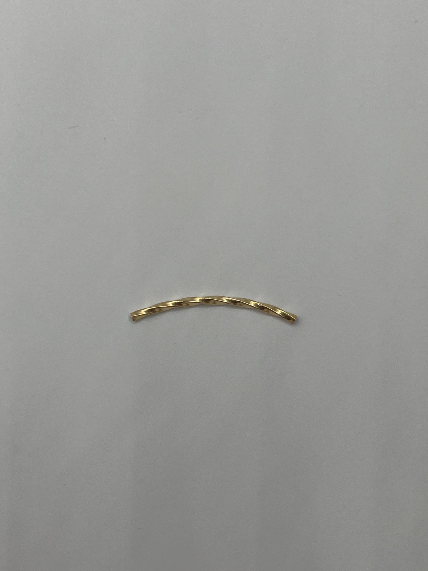 Herraje Tubo Entorchado Oro amarillo 18k 0,26 Gr / 3,3 Cm