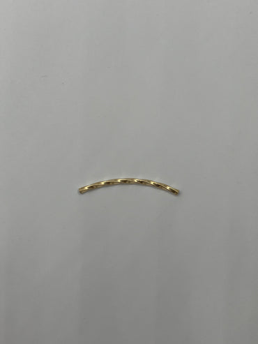 Herraje Tubo Entorchado Oro amarillo 18k 0,26 Gr / 3,3 Cm