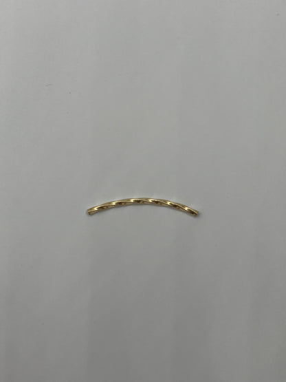 Herraje Tubo Entorchado Oro amarillo 18k 0,26 Gr / 3,3 Cm