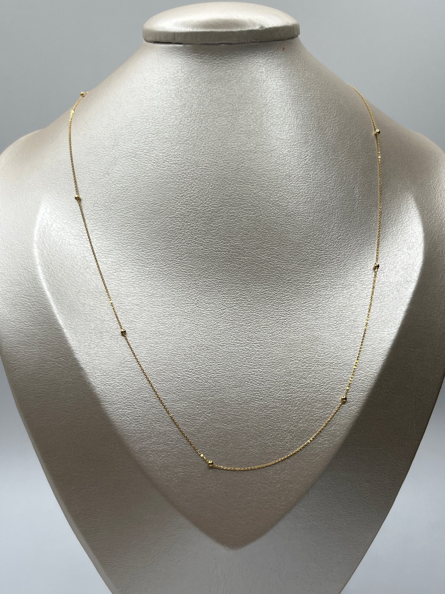 Cadena It Bola Lisa Oro amarillo 18k +3 / 1,33 Gr / 2 mm / 50 Cm