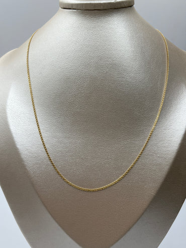 Cadena It Mini China Oro amarillo 18k +3 / 2,56 Gr / 1 mm / 45 Cm
