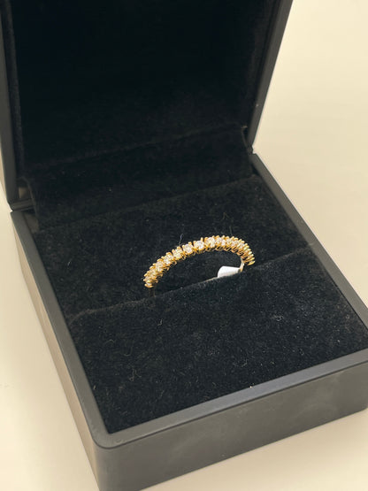 Anillo churumbela diamante Oro amarillo 18k / 1.70 GR / talla 8 1/4 (JOYA)