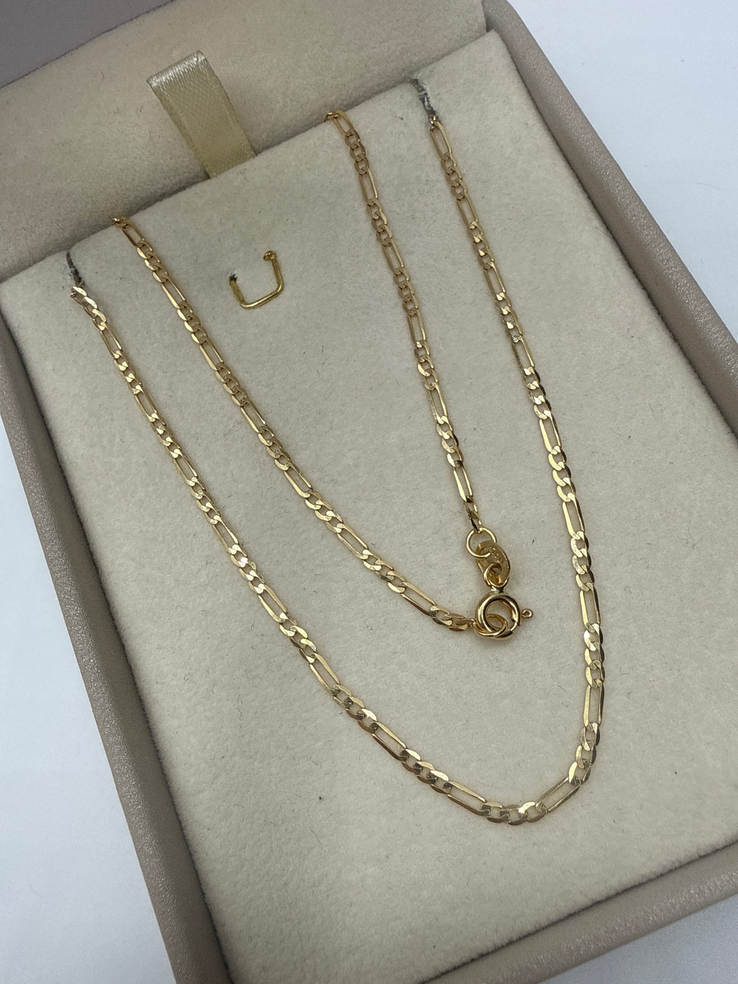 Cadena It Figaro Oro amarillo 18k 3,73 Gr / 1,80 mm / 60 Cm