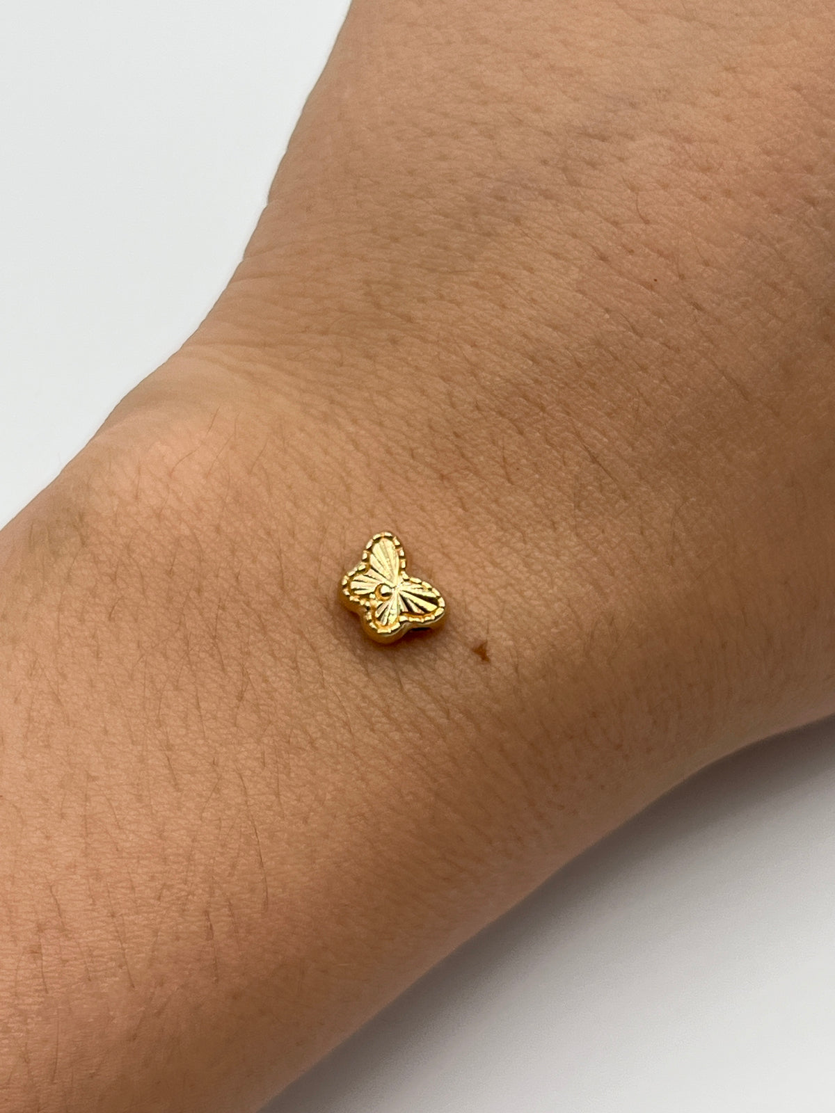 Herraje Mariposa Oro amarillo 18k 0,43 Gr / 0,6 Cm