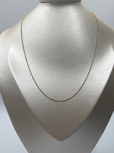Cadena It singapur Oro amarillo 18k +3 / 1,58 Gr / 1,35 mm / 45 Cm