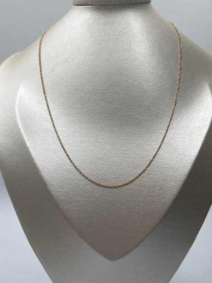 Cadena It singapur Oro amarillo 18k +3 / 1,58 Gr / 1,35 mm / 45 Cm