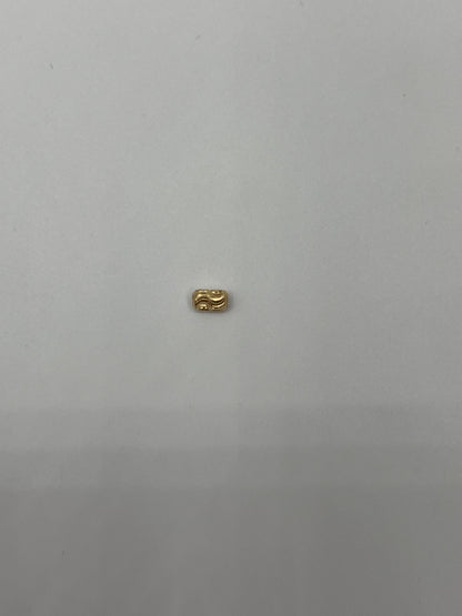 Herraje Cilindro oro amarillo 18k 0.08gr / 2.80mm