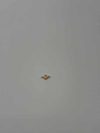 Herraje Flor Oro amarillo 18k 0,19 Gr / 0,6 Cm