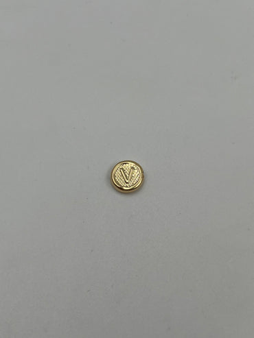 Herraje letra V Oro amarillo 18k 0,39 Gr / 1 Cm
