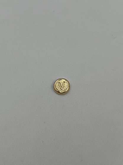 Herraje letra V Oro amarillo 18k 0,39 Gr / 1 Cm
