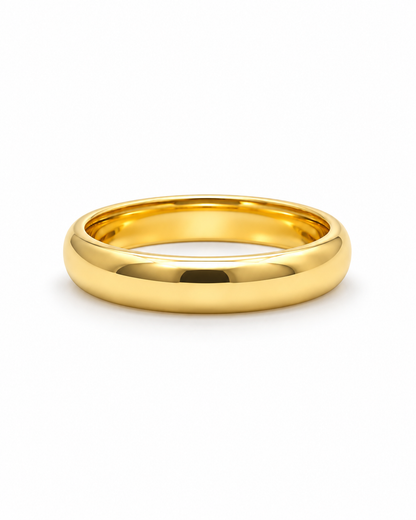 Anillo Argolla Lisa Oro amarillo 18k / Talla 7 / 2,34 Gr / 5,9 mm