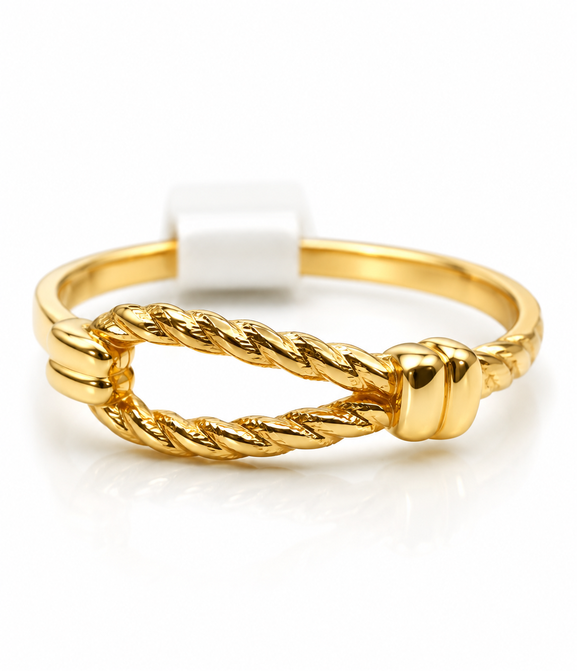Anillo Soga Oro amarillo 18k / Talla 6 3/4 / 1,29 Gr / 4,5 mm