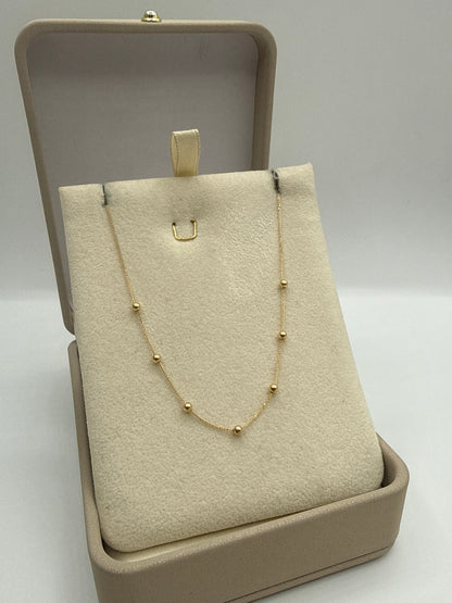 Cadena It Especial Franco Bola Oro amarillo 18k +4 / 0,70 Gr / 2,5 mm / 45 Cm