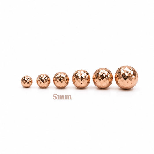 Bola Diamantada 5mm / Oro Rosa