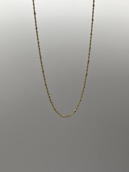 Cadena It Lazo Bola Oro amarillo 18k +3 / 1,50 Gr / 1 mm / 50 Cm