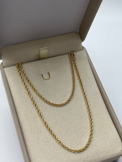 Cadena It Lazo Oro amarillo 18k +2 / 2,60 Gr / 2,10 mm / 45 Cm
