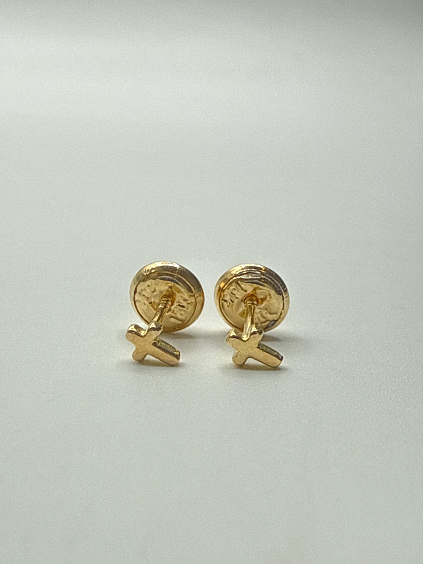 Topos Cruz Lisa Oro amarillo 18k 0,57 Gr / 3 mm