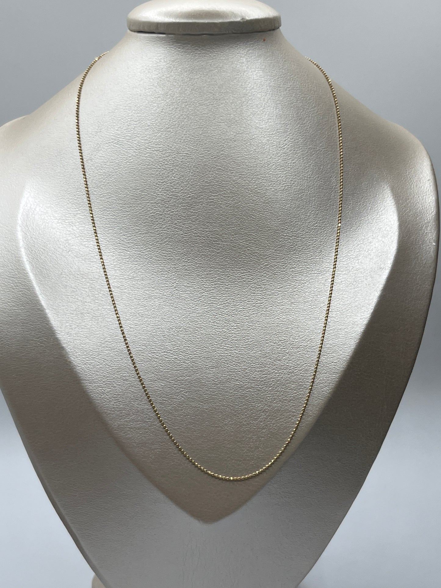 Cadena It mini militar Oro amarillo 18k +3 / 2,02 Gr / 0,97 mm / 50 Cm