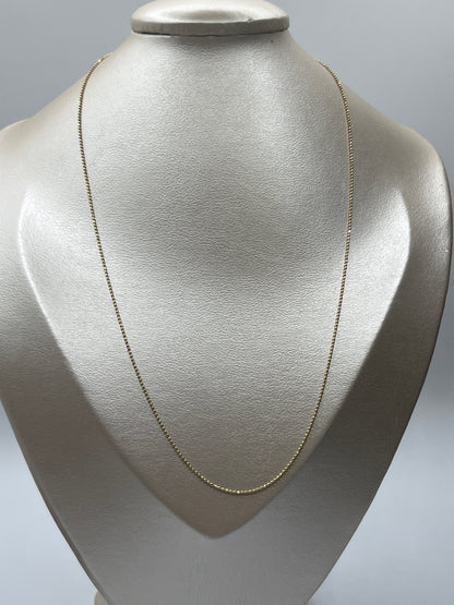 Cadena It mini militar Oro amarillo 18k +3 / 2,02 Gr / 0,97 mm / 50 Cm