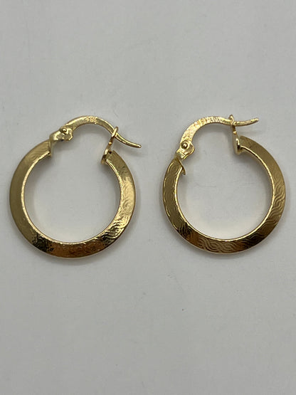 Candonga Mateada Oro amarillo 18k 1,78 Gr / 2,2 Cm