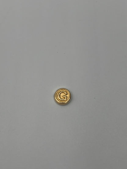 Herraje Letra G Oro amarillo 18k 0,37 Gr / 1 Cm