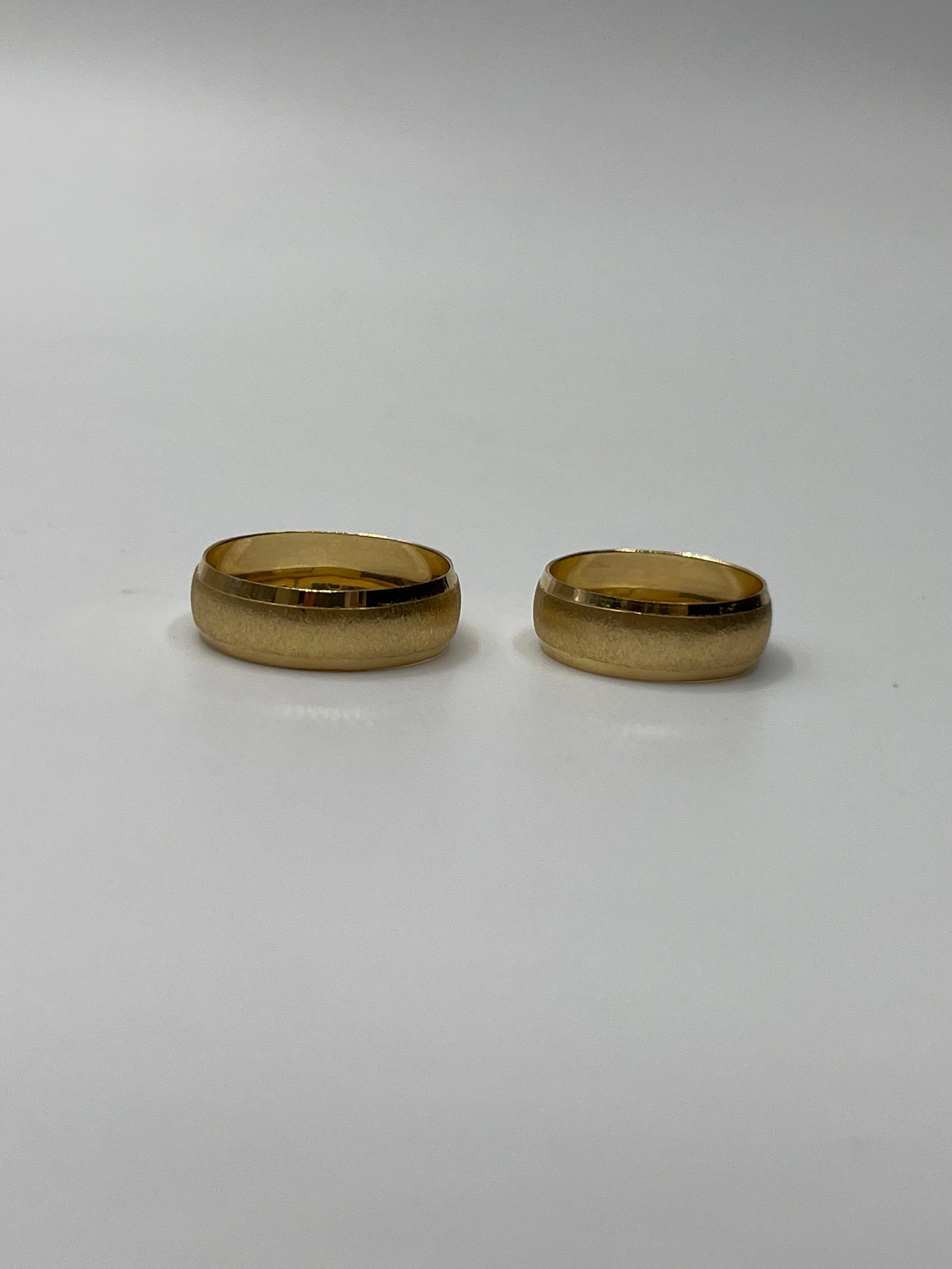 Set Argollas Matrimonio Linea Mate / 4,33 Gr / Talla 6 y 8 3/4 / 6.25mm ID: 1109